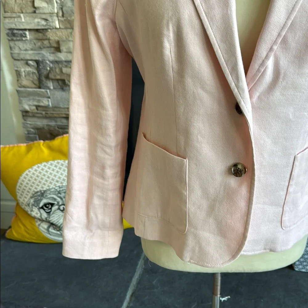 Banana Republic Pink Tailored Blazer with Notched Lapels - Picture 13 of 13